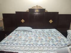 wooden DoubleBed set for sale new condition