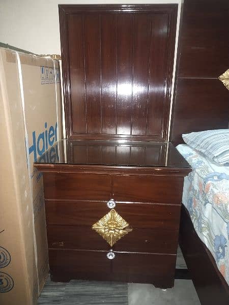 wooden DoubleBed set for sale new condition 1