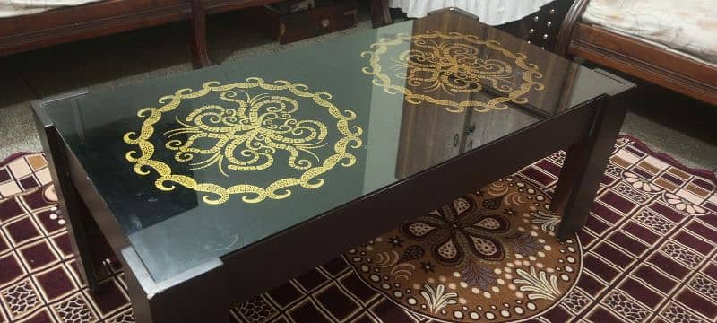 Center table in black brown color 2