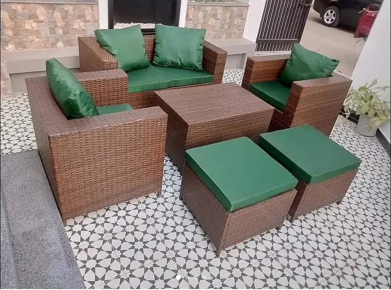 Rattan sofa cane sofa outdoor sofa lawn sofa for sale in karachi garde 2