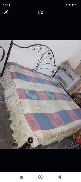 iron bed and spring mattress  scrap price 0