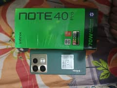 note 40 pro 12+12 gb 256 box open