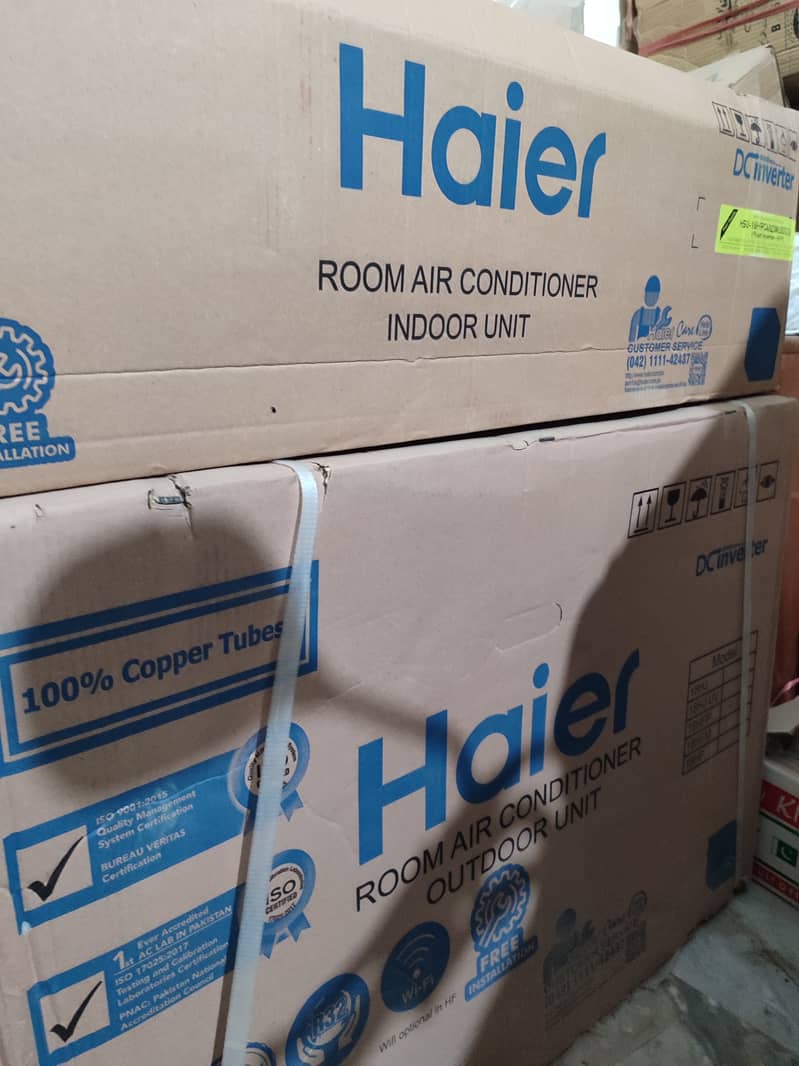 Box Pack Haier 1.5 Ton Inverter Pearl Series 2