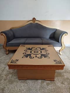 5 seater Sofa set + 3 sofa tables