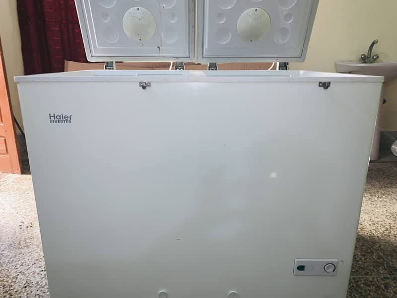 Haier freezer inverter double door &white color 1