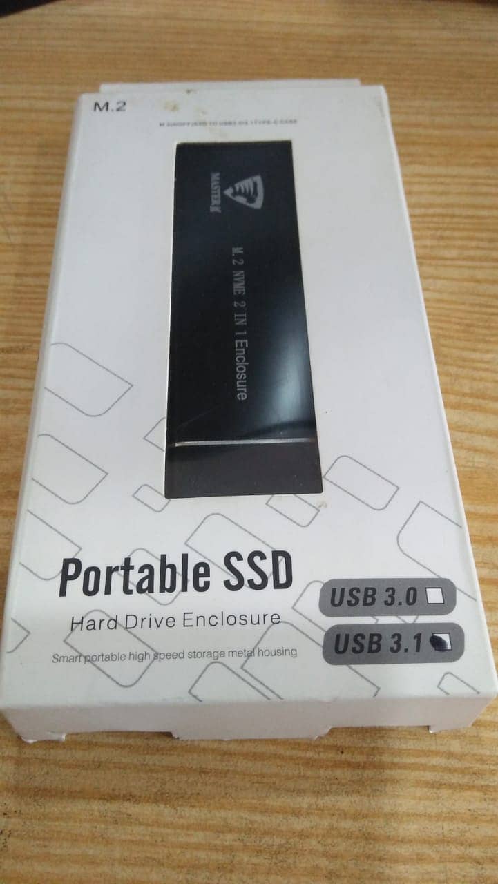 Portable SSD Hard Drive Enclosure USB. 3.0 ,3.1 ,M2 2