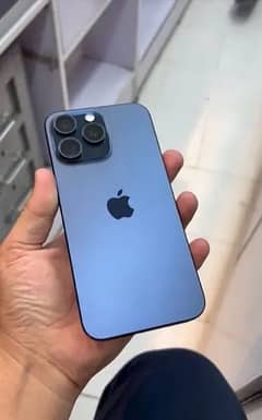 iphone 15 pro max blue titenium colour JV