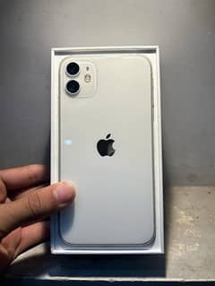 iPhone 11 white color non pta 64gb set with box ‪+92 370 4678376‬