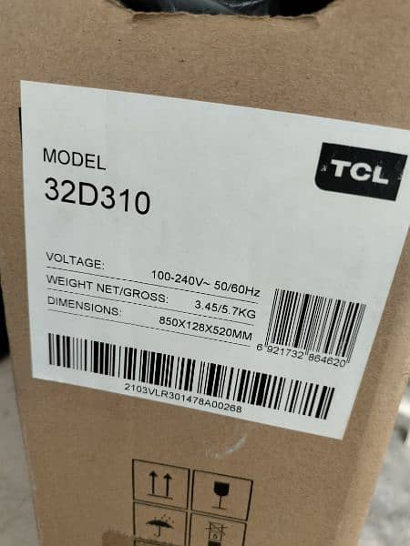 TCL LED 32" MODEL 32D310 1