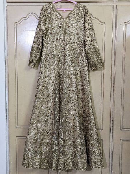 Beautiful Heavy Maxi with hand embroidery and nug work Urgent Sale 2