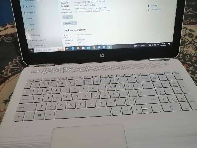 laptop hp used and in excellent condition Contact 03319503378 5