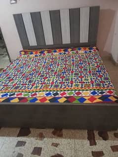 wooden bed