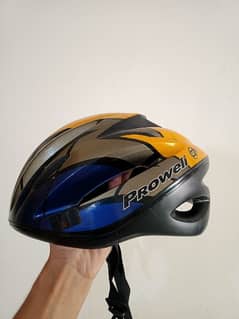 Cycle Helmet by Prowell, UK with Gloves in New Condition