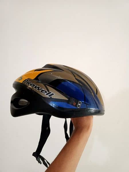 Cycle Helmet by Prowell, UK with Gloves in New Condition 2