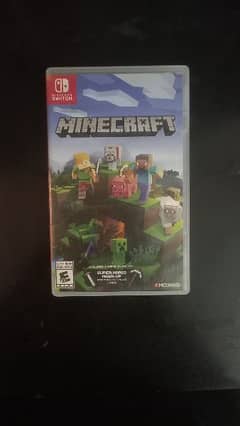 Nintendo switch Minecraft gamecard with case