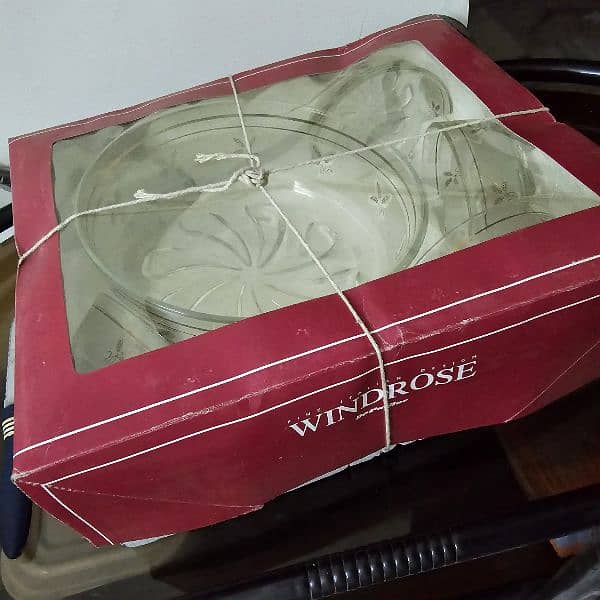 multiple items windrose windrose italian water set, plates, 8