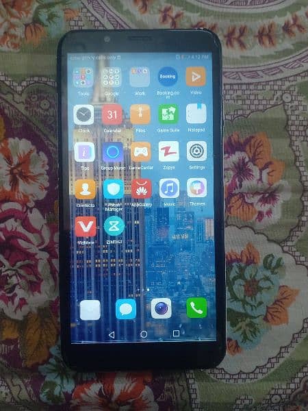 Huawei Y7 Prime 2018 With Box 1St Sim Working 2Nd Sim No Working 8