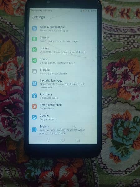 Huawei Y7 Prime 2018 With Box 1St Sim Working 2Nd Sim No Working 11