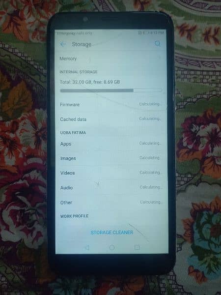 Huawei Y7 Prime 2018 With Box 1St Sim Working 2Nd Sim No Working 12