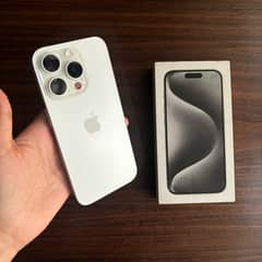 iPhone 15 pro with box 128gb factory unlocked titanium Faisalabad 0