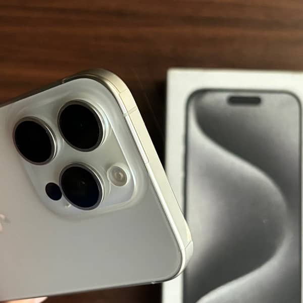 iPhone 15 pro with box 128gb factory unlocked titanium Faisalabad 5