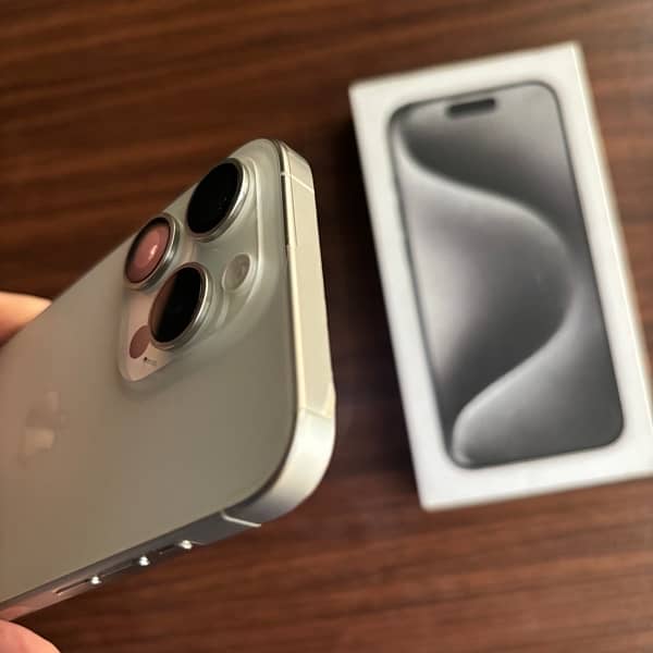 iPhone 15 pro with box 128gb factory unlocked titanium Faisalabad 6