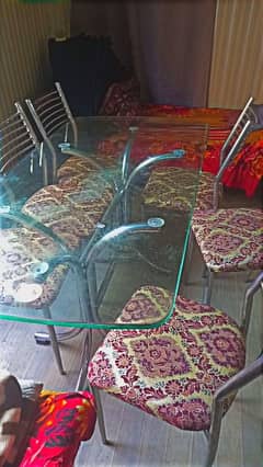 Dinning Table for sale with  6 chairs