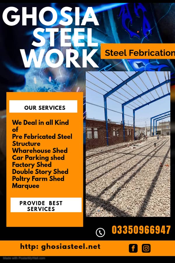 Shed /Steel buildings /Car parking shed / Marquee Shed/ PU panels 0