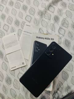 Samsung galaxy a52s 5g with box pta approved