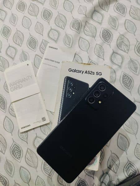 Samsung galaxy a52s 5g with box pta approved 0