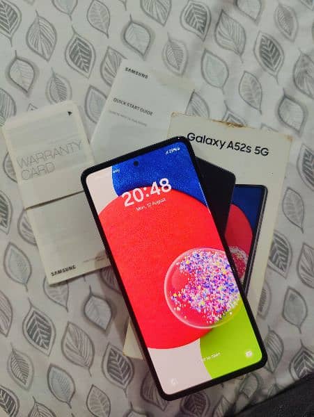 Samsung galaxy a52s 5g with box pta approved 9