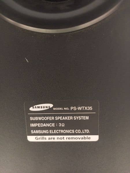 Samsung home theater Sound system. model PS-WTX35 8