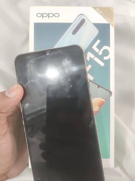 oppo f15 8/128 with box charger 2