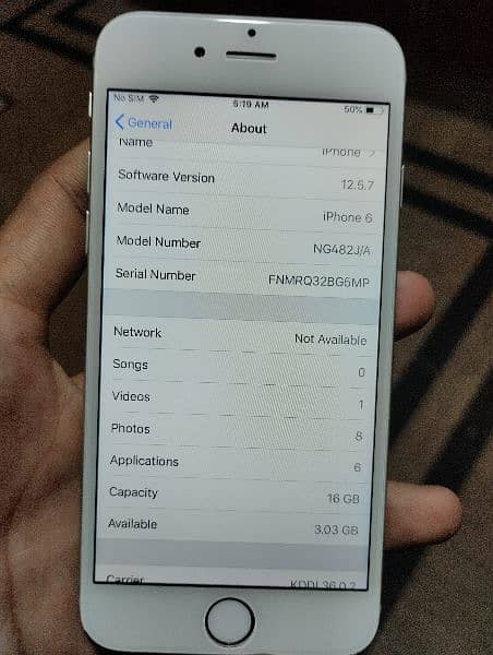 I phone 6.10/9 condition silver color 2