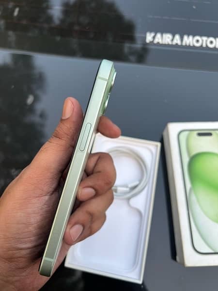 iPhone 15 non PTA Green 128GB with Box 5