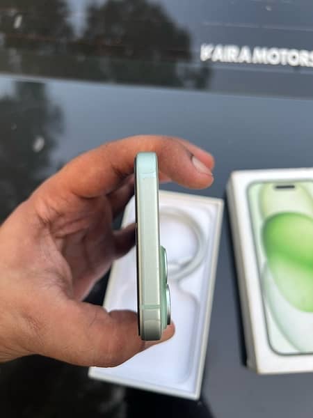 iPhone 15 non PTA Green 128GB with Box 8