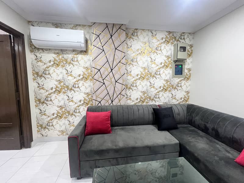 Original Picture Post Brand New Furnished Flat Available For Rent In Bahria Town 8