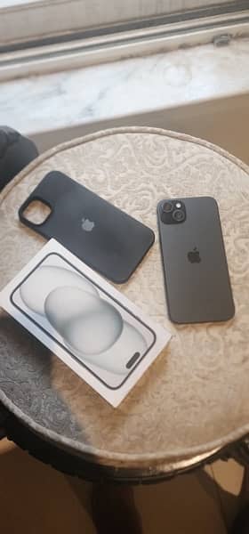 iPhone 15 plus Black colour 128 gb JV 7