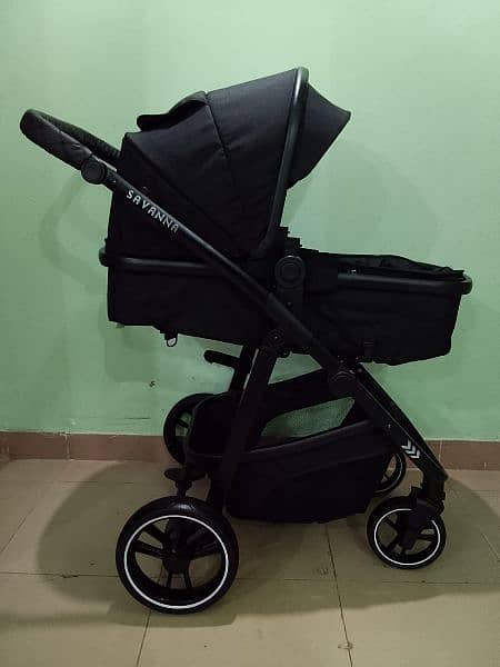 UK Imported Stroller + Bassinet Cot 4