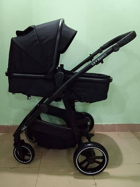 UK Imported Stroller + Bassinet Cot 5