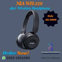 NIA WH-210 4in1 Wireless Headphone 0332-1911090