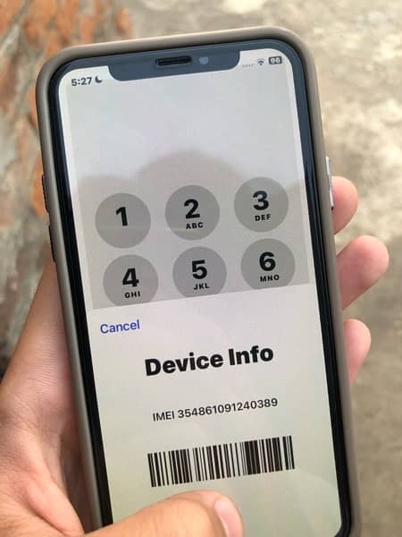 iPhone x factory unlocked Gud condition 64Gb 5