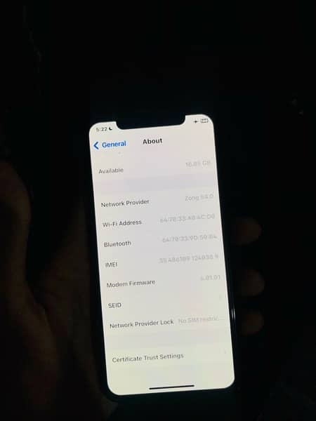 iPhone x factory unlocked Gud condition 64Gb 9