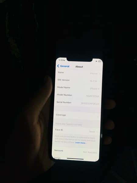 iPhone x factory unlocked Gud condition 64Gb 10