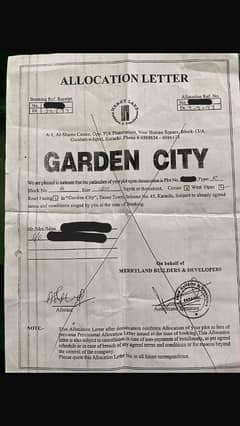 GARDEN CITY BLOCK-G 120YARD PLOT FOR SALE LEASED 0