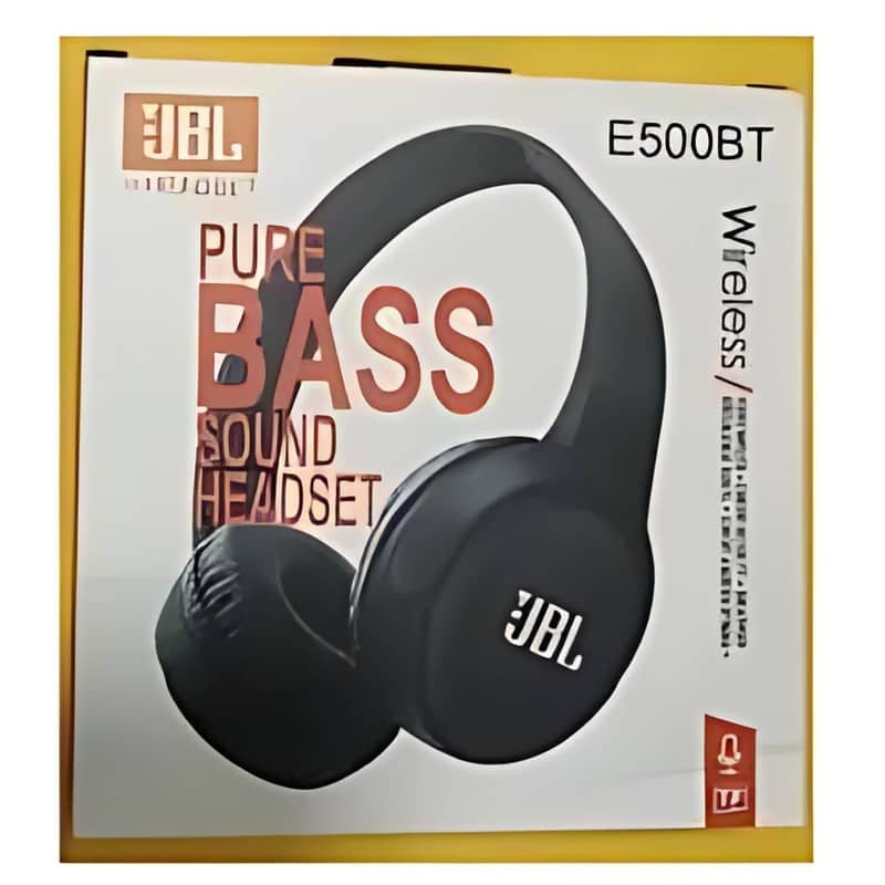 JBL E500BT Binaural Head-band White- Headsets 1