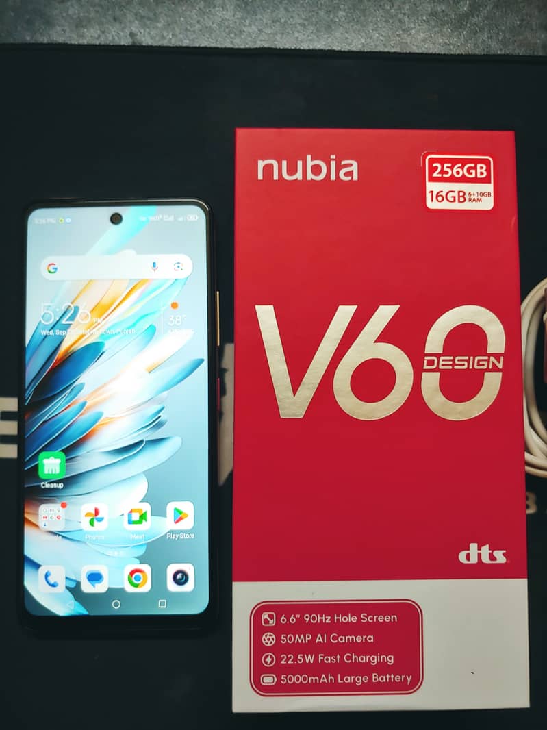 NUBIA V60 16GB RAM 256GB ROM 12 MONTHS WARRANTY CALL03127566633 1