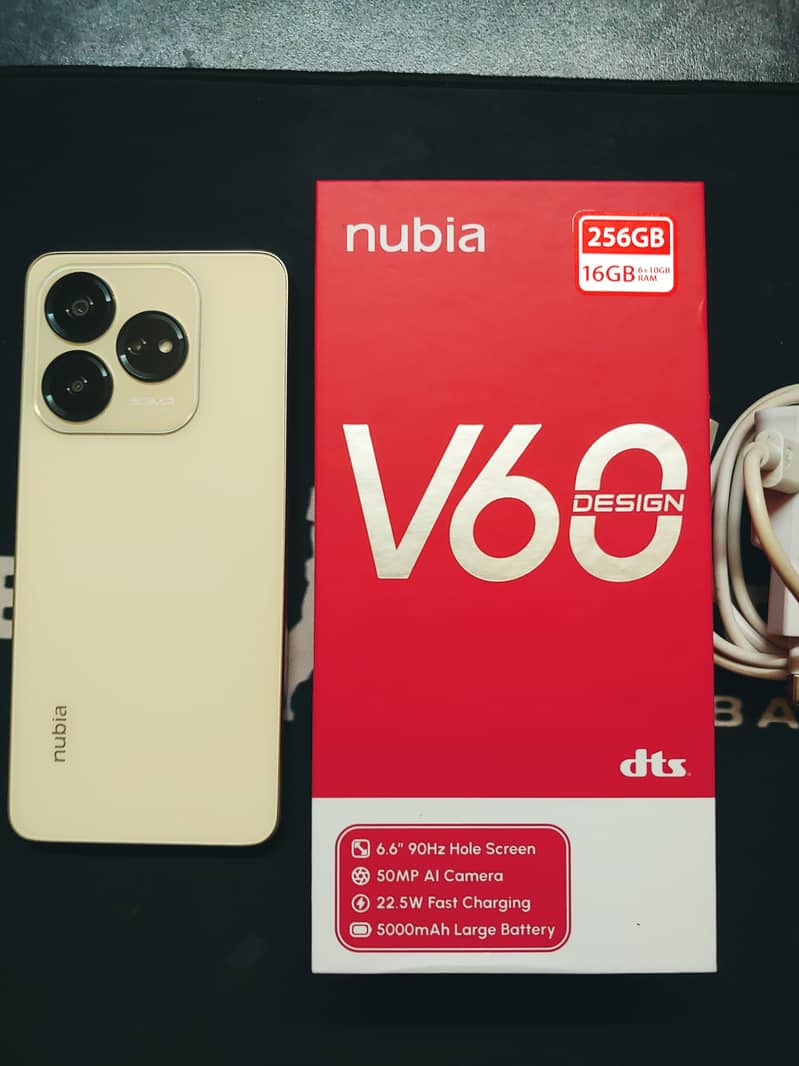 NUBIA V60 16GB RAM 256GB ROM 12 MONTHS WARRANTY CALL03127566633 2