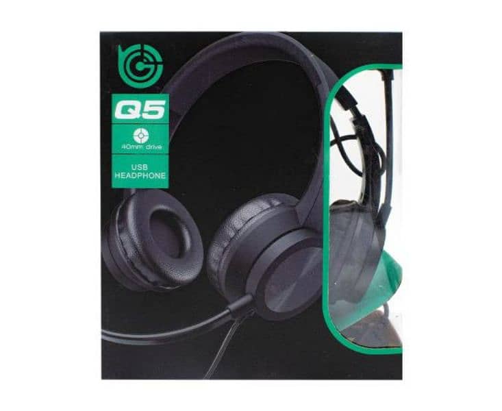 TUCCI Q5 USB Headphones with Mic - Wired Connectivity, Clear Audio 2