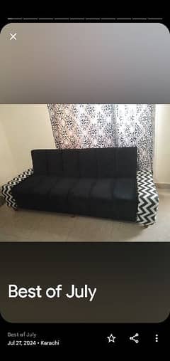 molty foam kA ha sofa kam bed 2month used very good two pillows ha